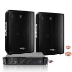 Pack sono 1200w + jeux de lumiere ufo avec enceintes 1200w + ampli sono pa dj led light rgb