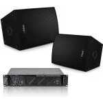 Pack sono 1680w total ibiza sound 2 enceintes 600w - ampli 480w - cables speakon - dj - anniversaire ...