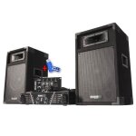 Pack sono complet ibiza dj300 480w + table de mixage + 2 hp + micro + cl� usb 32gigas