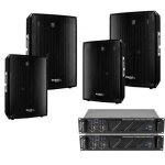 Pack sono dj 3360w total 4 enceintes 3 voies ibiza sound 4 x 600w - 2 amplis 2 x 240w - c�blage - id�al ...