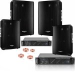 Pack sono pro ibiza sound 4320w total - �4 enceintes 4 x 600w - 2 ampli 2 x 480w - c�blage - id�al soir�e ...