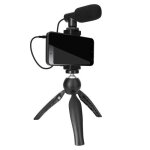 Pack stream et vlog - puluz - trpied stable - micro avec bonnette anti - vent - compatible smartphones ...