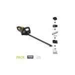 Pack taille haies lectrique coupe 65cm avec batterie 58 v et chargeur poigne rotative texas htz 5800 ...
