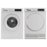 Pack telefunken lave - linge hublot 9kg 1000trs / min + sche - linge condensation 9kg