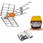 Pack televes 149921 dat boss antenne uhf intelligente lte700 (c. 21 - c. 48) + alim 24v + ampli de mt ...