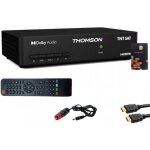 Pack thomson rcepteur tv satellite full hd + carte daccs tntsat + cble hdmi + cble 12v