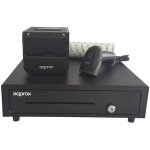 Pack tpv - griffin - approx - tiroir imprimante lecteur codes barres - 8 rouleaux 80x60 - noir