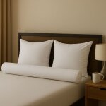 Pack traversin 100% coton 160 et oreiller luxe anti - acariens someo