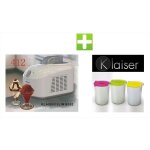 Sorbetire - klaiser - slim bs52 - couleur silver - set de 3 bols inclus - petit lectromnager
