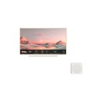 Pack tv qled pro tcl 75a300pro nxtframe 190 cm 4k uhd 2024 aluminium bross� + barre de son 3. 1. 2ch ...