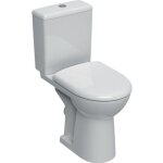 Pack wc au sol renova comfort avec r�servoir attenant sortie horizontale sur�lev� rimfree et abattant ...