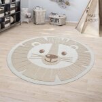 Paco home tapis enfant chambre enfant rond tapis de jeux garçon fille effet 3d lion beige 160 cm rond ... Paco home tapis enfant chambre enfant rond tapis de jeux garçon fille effet 3d lion beige 160 cm rond ...