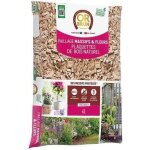 Paillage - or brun - copeaux naturels de bois clair - pour massifs et fleurs - uab - sac de 6l