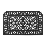 Relaxdays paillasson caoutchouc 45x75 cm antidérapant résistant caillebotis extérieur tapis entrée ornements ... Relaxdays paillasson caoutchouc 45x75 cm antidérapant résistant caillebotis extérieur tapis entrée ornements ...