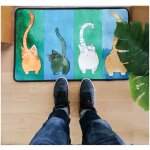 Paillasson chat antidrapant funnt - lavable paillasson chats pour extrieur / intrieur absorbant style4 ...