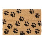 Relaxdays paillasson coco pattes 60x40 cm tapis d?entre pour intrieur et extrieur antidrapant nature ...