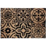 Paillasson aux impressions m�diterran�ennes noir 40x60 cm