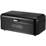 Boîte à pain - metlex - mx - 1612bl - acier au carbone - Émail noir - design contemporain Boîte à pain - metlex - mx - 1612bl - acier au carbone - Émail noir - design contemporain