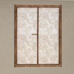 Paire de brise bise 60x160 cm celia taupe par soleil docre