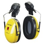 Paire de coquilles anti - bruit 3m? peltor? modle optime? i - jaune - pour casques peltor et 3m 27db ...