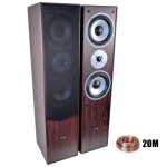 Paire denceintes hifi - home - cinéma 2x500w l766 - wa + 20 mètres de câbles transparent Paire denceintes hifi - home - cinéma 2x500w l766 - wa + 20 mètres de câbles transparent