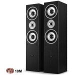 Enceintes colonnes - ltc audio - l766 - bk - 2x500w - noir - 10m de c�bles inclus