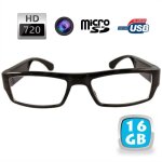 Lunettes de vue - yonis - camra espion - 720p - micro sd 16go - usb