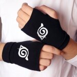Paire de mitaines - gants naruto - sebthom - noir - adulte - 2 pi�ces - int�rieur - coton