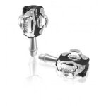 Paire de p�dales automatiques vtt xlc pd - s15 - corps et cage en aluminium axe cromo roulement � cartouche ...