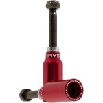 Paire de pegs slamm rouge - accessoire pour trottinette freestyle - mixte