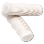 Paire de poignee velo blanc 22. 2 mm 110 mm ville vintage fixie retro ancien