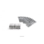 Paire rehausse pontet aluminium hauteur r�glable pour guidon �?22mm moto