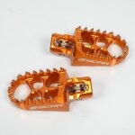 Paire de repose pied cale pied alu cross orange scar pour moto ktm 125 sx 2016 � 2018 - mfpn : - 217485 ...