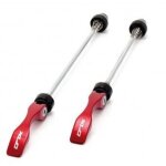 Paire de serrage rapide pour roue xlc qr - l02 rouge - vlo loisir adulte mixte