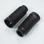 Paire de soufflet de fourche noir �?25x40x110mm pour scooter yamaha 50 bws - mfpn : soufflet 25x40x110mm ...