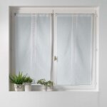 Paire de voilages crochettina 60x90cm blanc