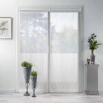 Paire de voilages linahe 70x200cm blanc