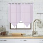 Paire de voilages � passants rose clair 60x160 cm