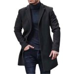 Pakra hommes hiver long chaud - trench - xd566 - noir