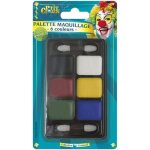 Palette de fard gras - ptit clown - 6 couleurs - noir - intrieur - mixte