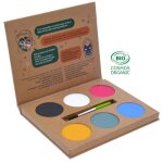 Palette maquillage - grim tout - wow - 6 couleurs bio - naturel - assortiment