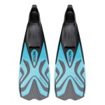 Palmes de snorkeling pour adultes et enfants - seac sub - azzurra - chausson ferm� en caoutchouc souple ...
