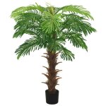 Plante artificielle - surenhap - palmier cycas - 130 - 140 cm - aspect r�aliste - pot noir
