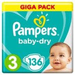 Pampers baby - dry taille3 136couches