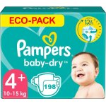 Pampers baby - dry taille 4 plus 198 couches (10 - 15 kg)