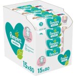 Pampers lingettes bb sensitive - lot de 15 x 80 lingettes - 1200 lingettes
