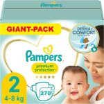 Pampers premium protection taille 2 270 couches (4 - 8 kg)