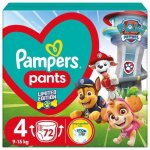 Pampers wb paw patrol couches taille 4 9 - 15kg 72 pcs. - 8006540863572