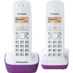 Panasonic kx - tg1612frf tlphone duo sans fil dect sans rpondeur pourpre