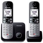 Panasonic kx - tg6852jtb telefono telefono dect identificatore di chiamata nero g